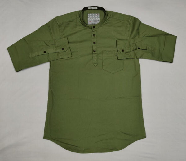 Premium Cotton Green Kurta for Men