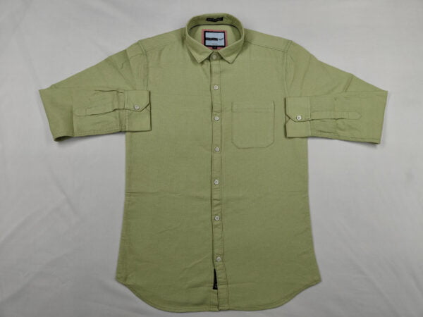 Sophisticated Green Premium Cotton Shirt