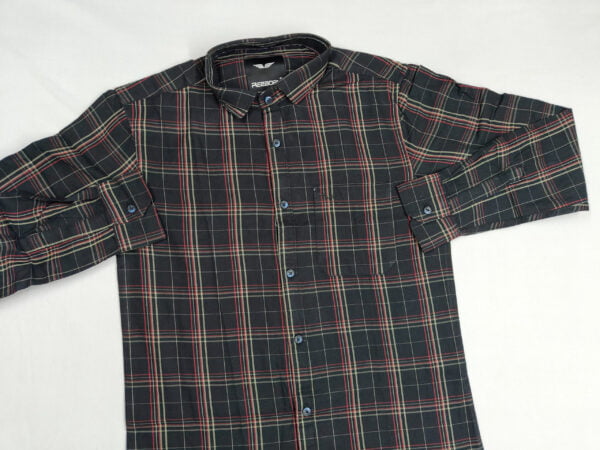 Men's Black Check Shirt - Image 2